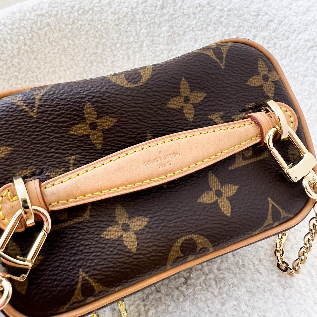 LV Nano Nice in Monogram Canvas and GHW
