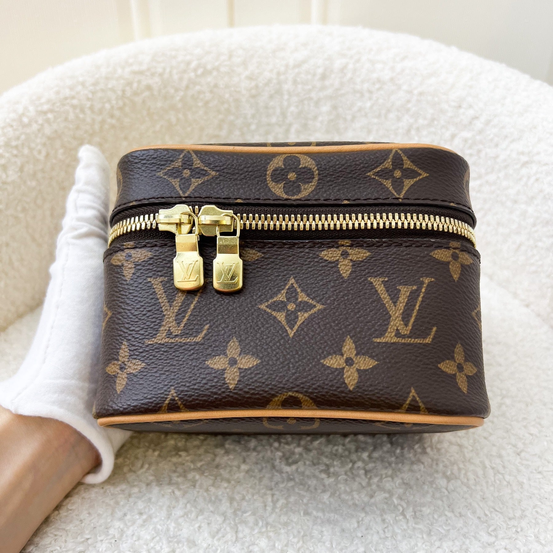 LV Nano Nice in Monogram Canvas and GHW