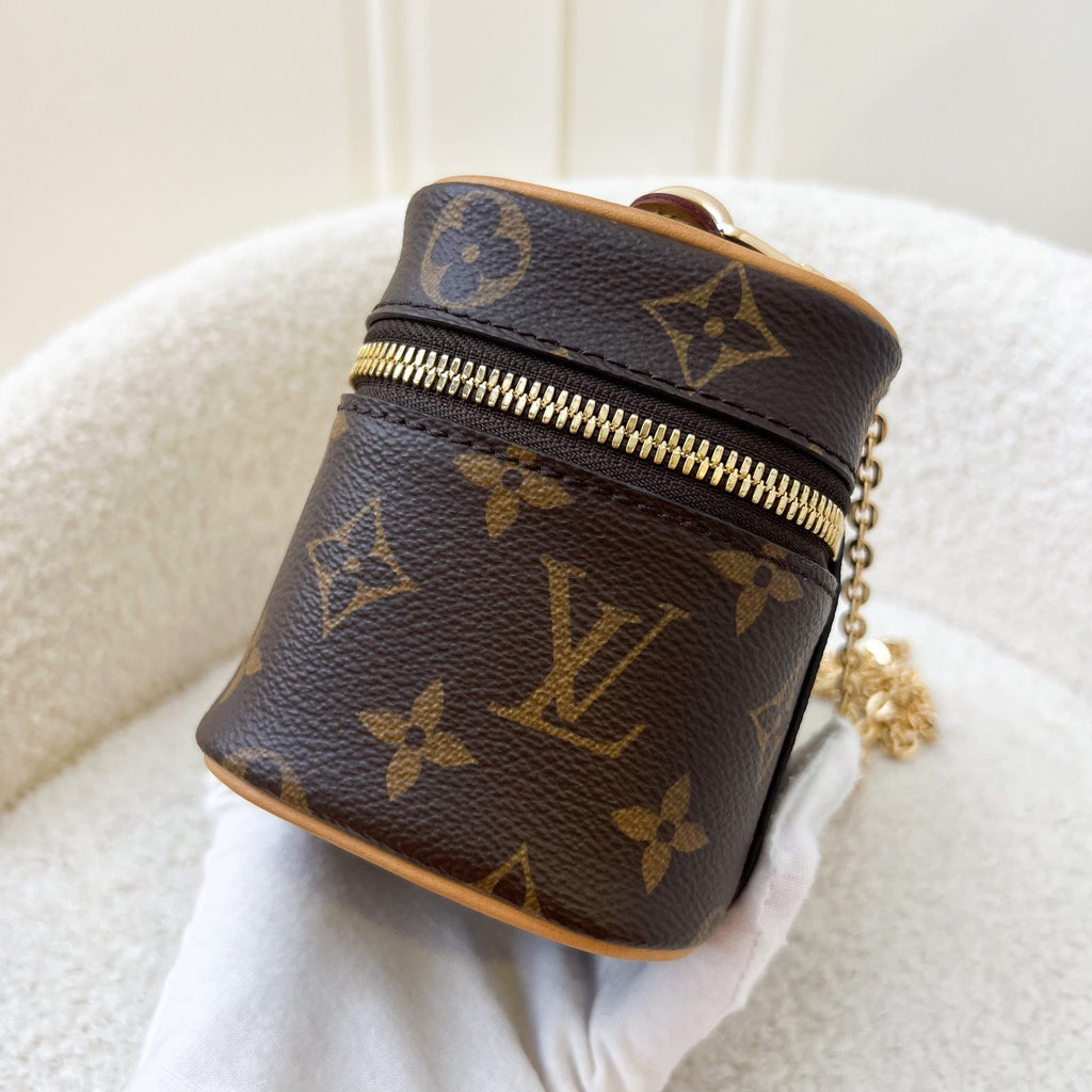 LV Nano Nice in Monogram Canvas and GHW