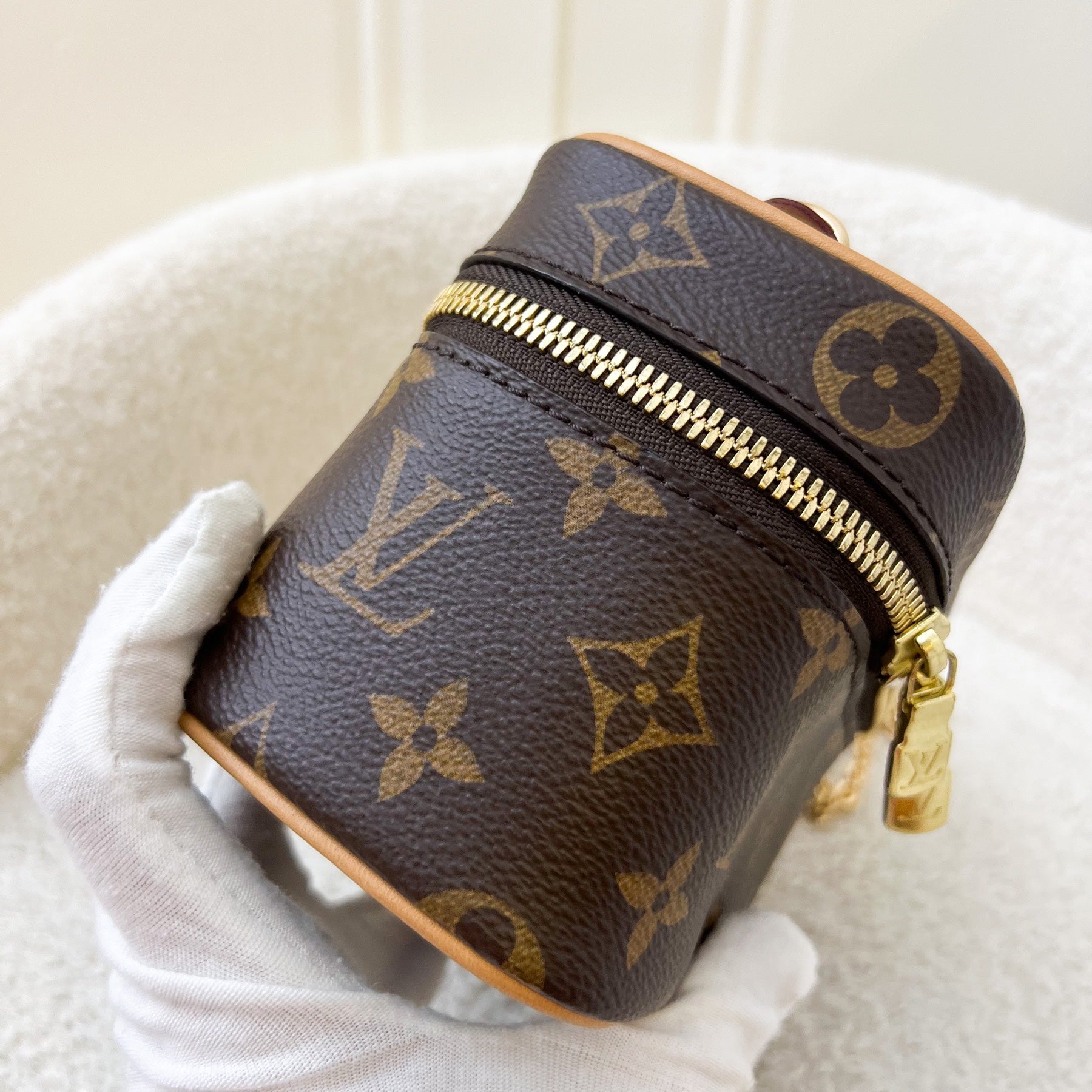 LV Nano Nice in Monogram Canvas and GHW