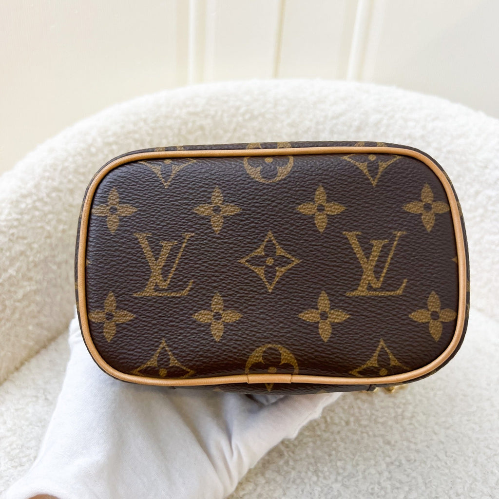 LV Nano Nice in Monogram Canvas and GHW