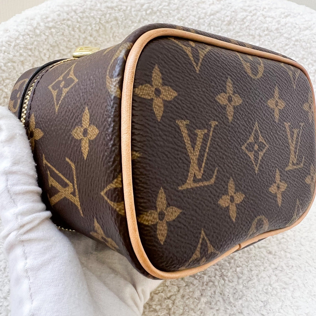LV Nano Nice in Monogram Canvas and GHW