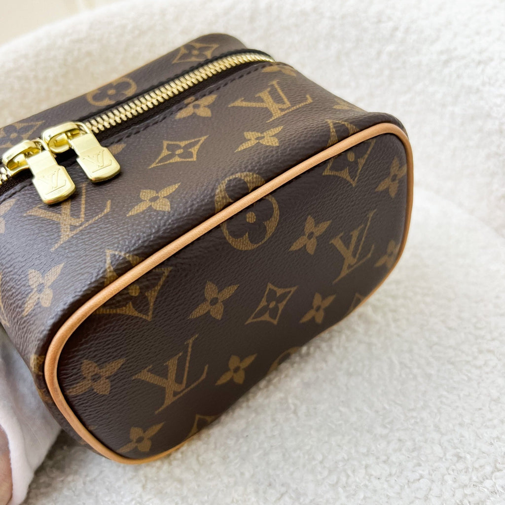 LV Nano Nice in Monogram Canvas and GHW