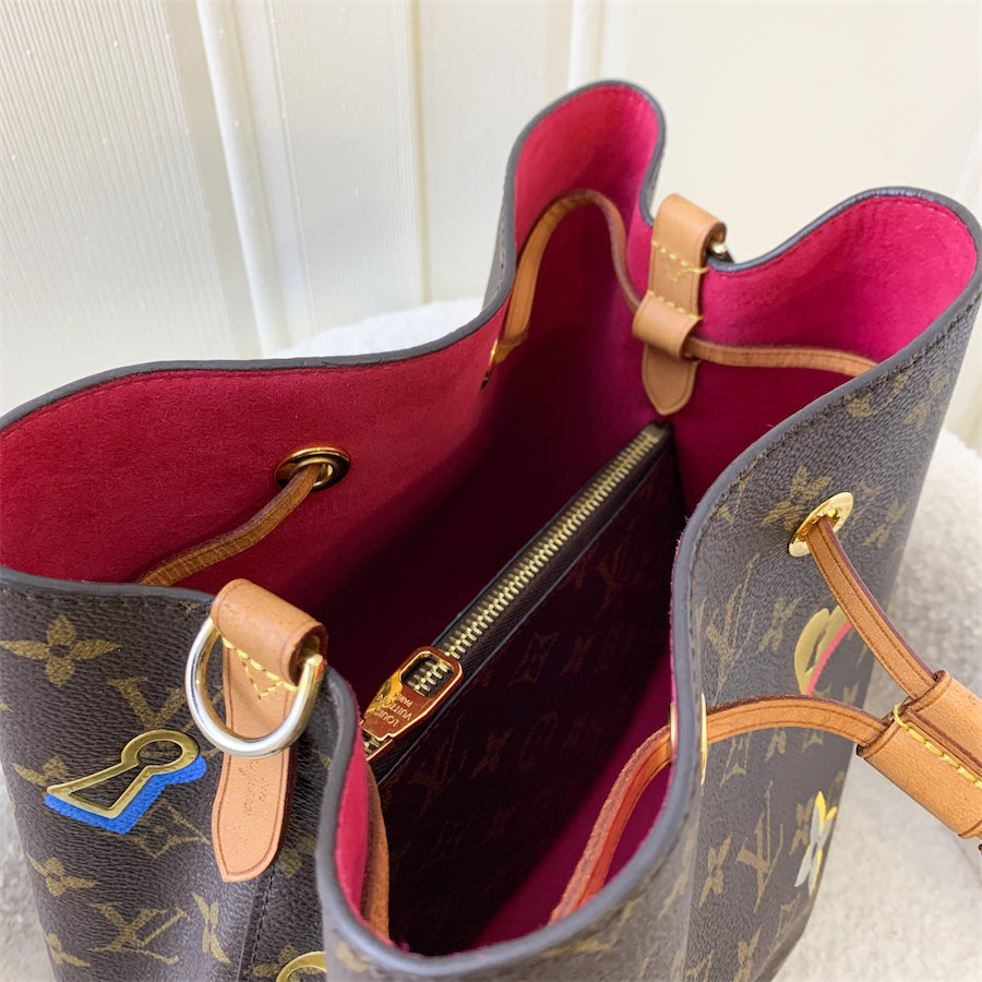 LV Neonoe MM in Limited Edition Love Lock Monogram Canvas and GHW