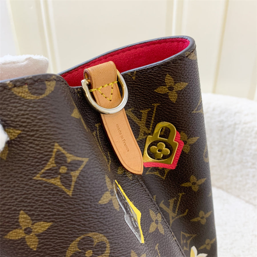 LV Neonoe MM in Limited Edition Love Lock Monogram Canvas and GHW