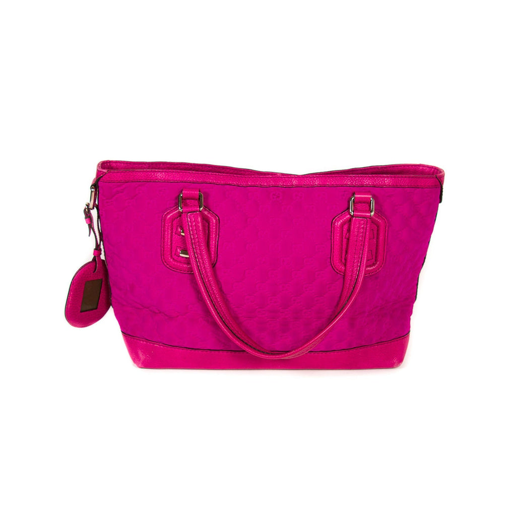 Gucci Quilted Satin Tote Bag