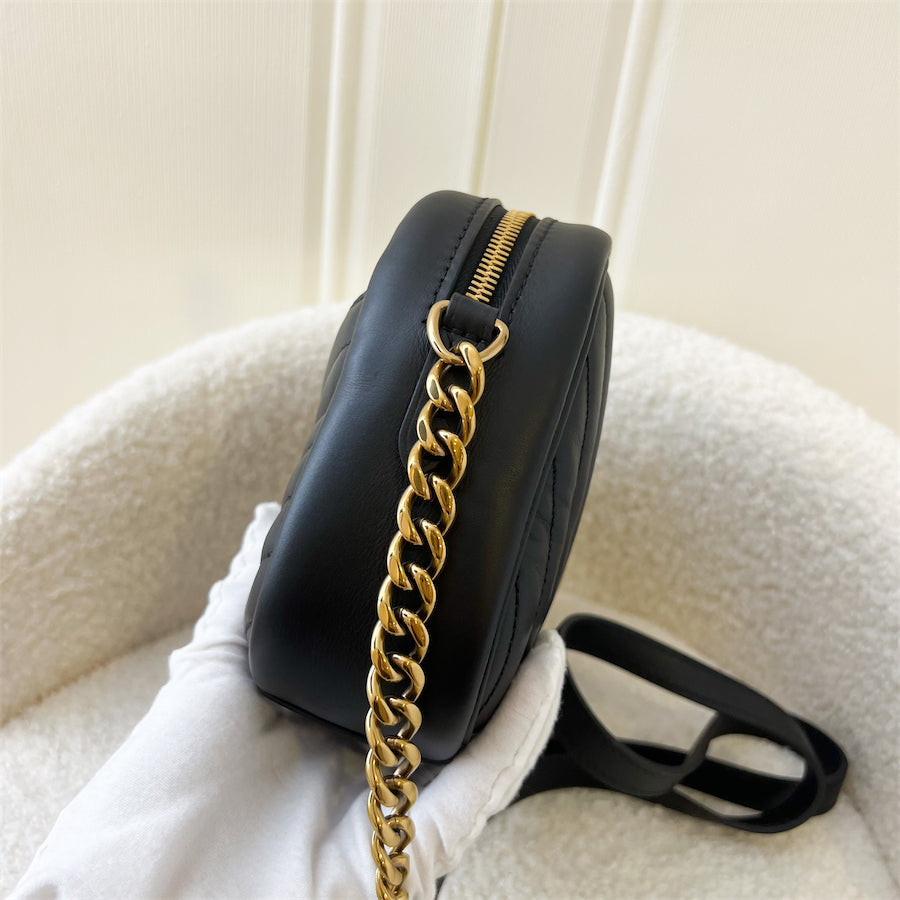 LV Wave Small Camera Bag in Black Calfskin GHW