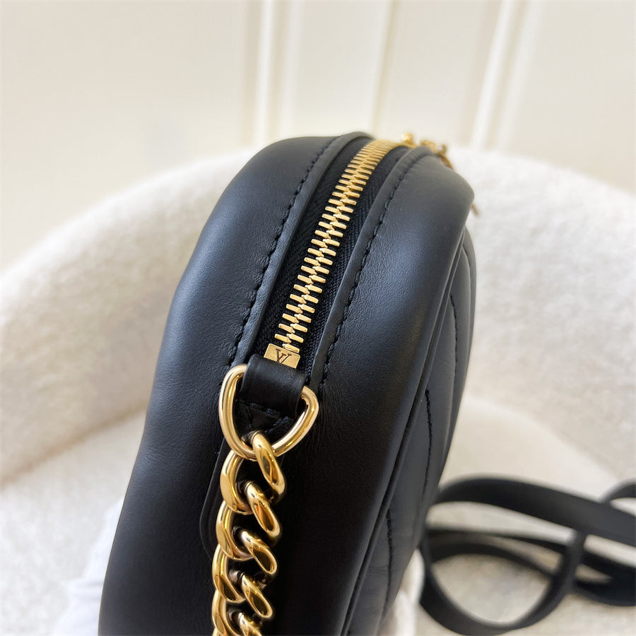 LV Wave Small Camera Bag in Black Calfskin GHW