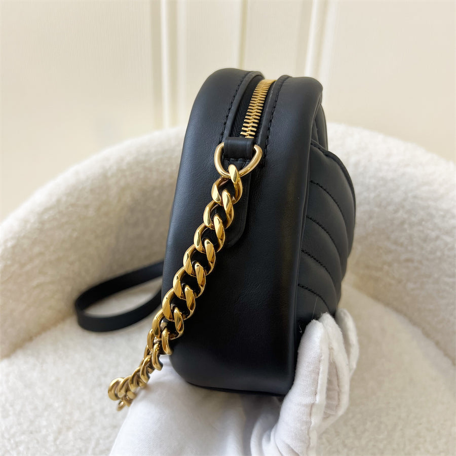LV Wave Small Camera Bag in Black Calfskin GHW