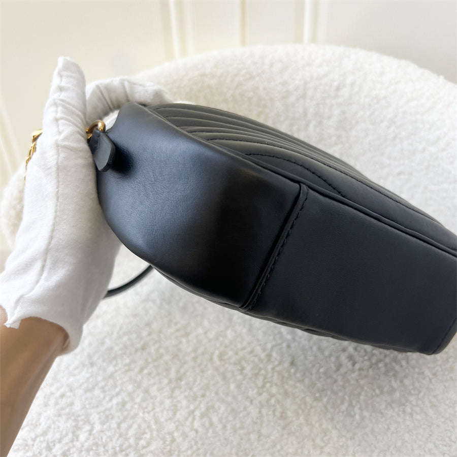 LV Wave Small Camera Bag in Black Calfskin GHW