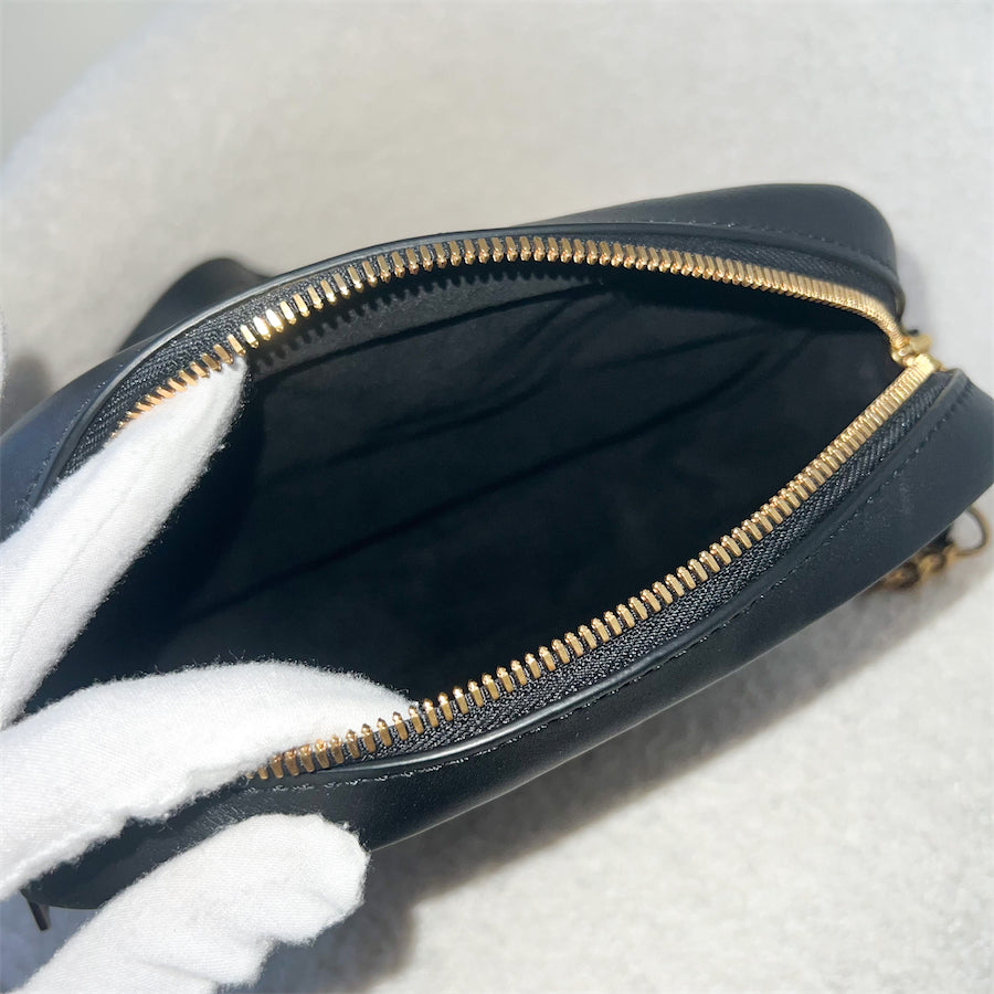 LV Wave Small Camera Bag in Black Calfskin GHW