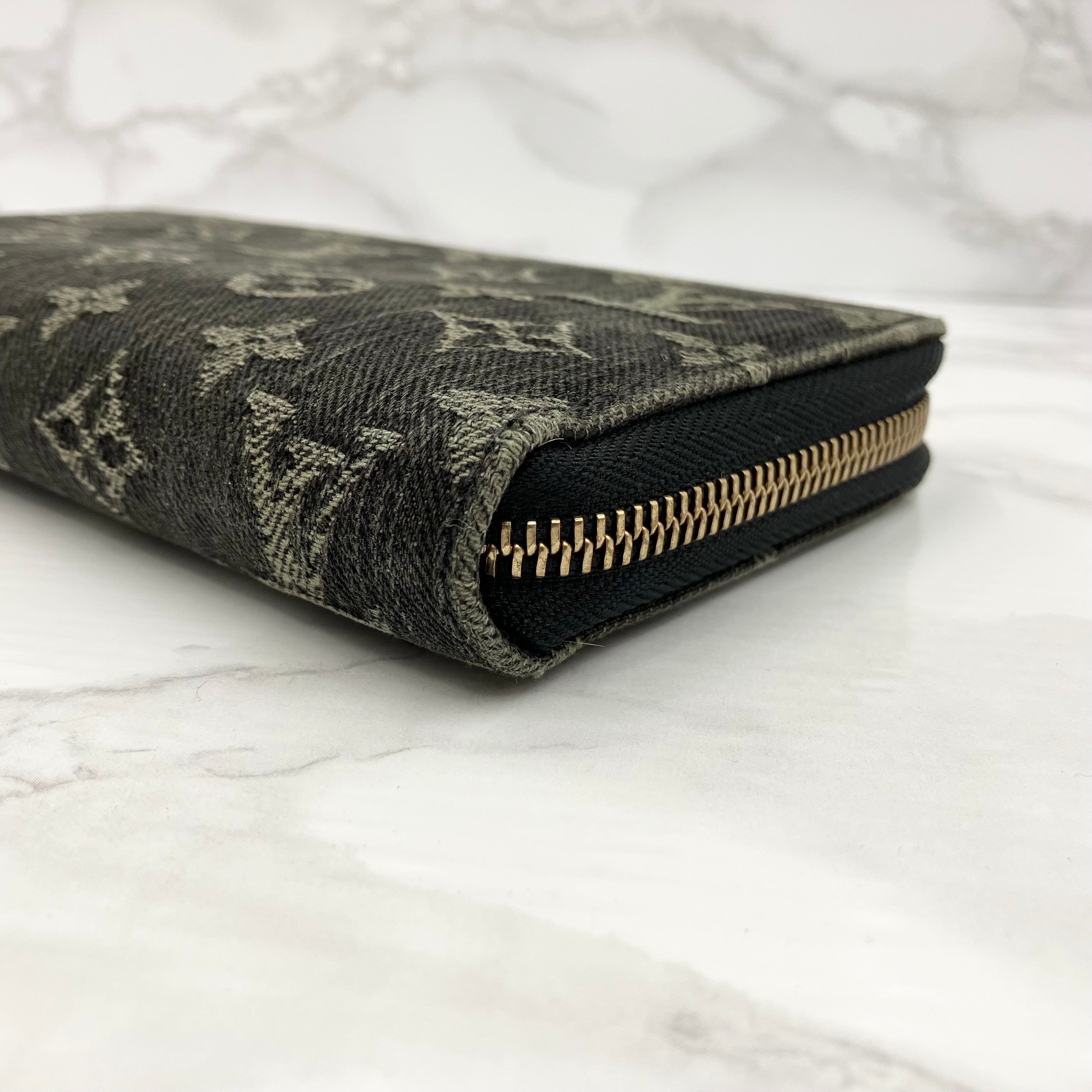 LOUIS VUITTON Monogram Denim Zippy Wallet