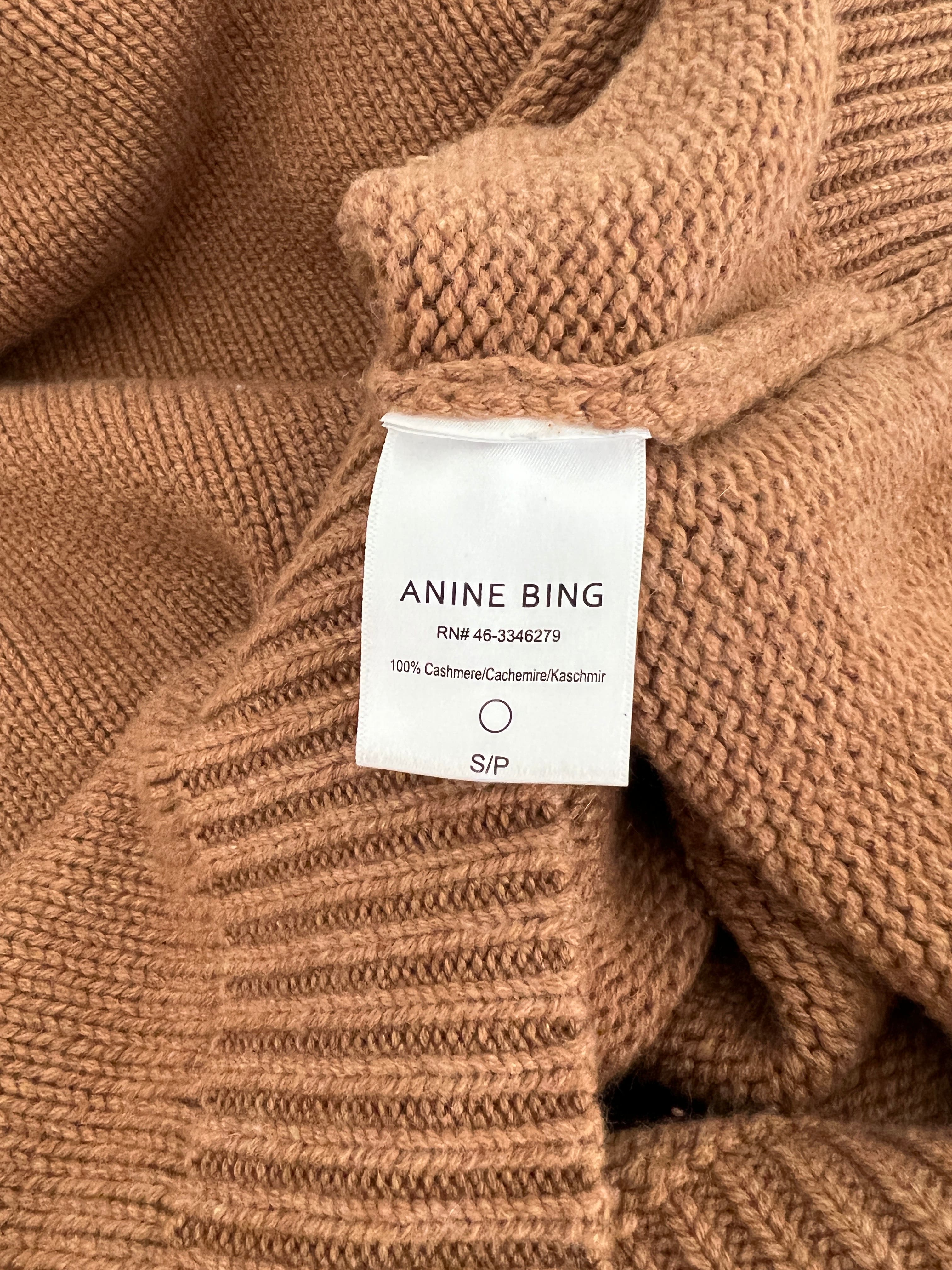 ROSIE CASHMERE SWEATER IN CAMEL - SIZE S