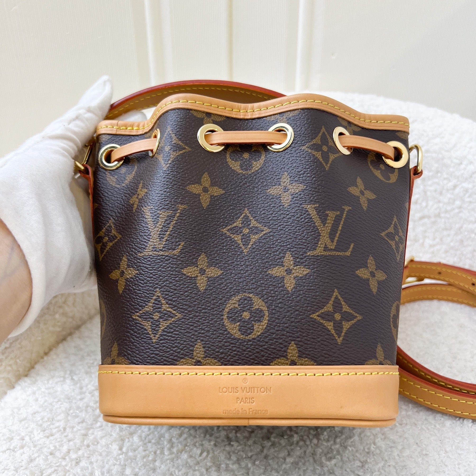 LV Nano Noe in Monogram Canvas GHW