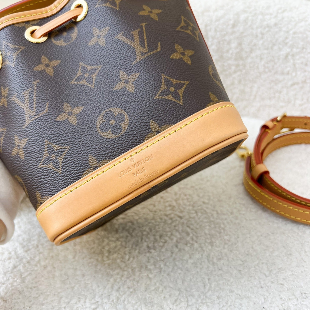 LV Nano Noe in Monogram Canvas GHW