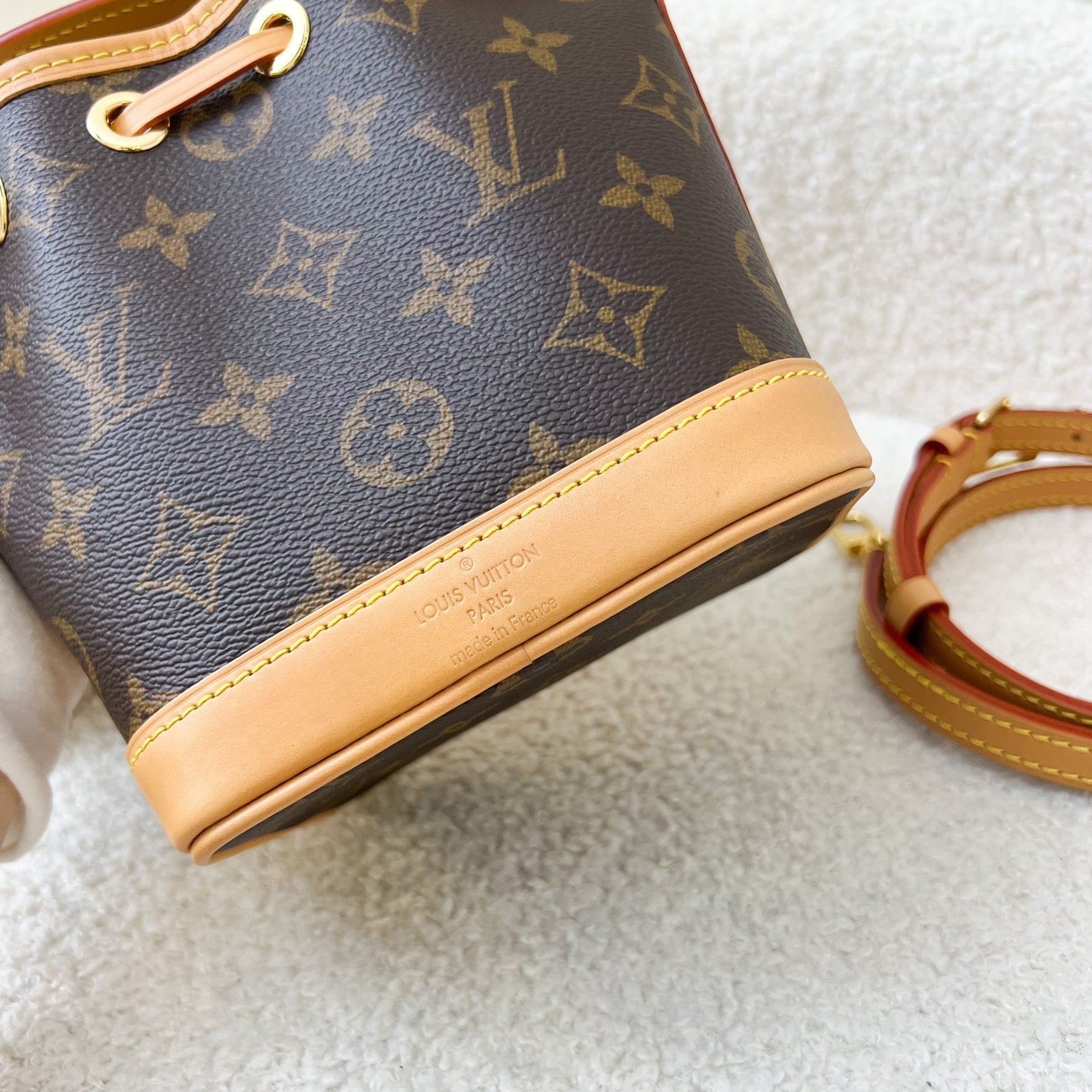LV Nano Noe in Monogram Canvas GHW