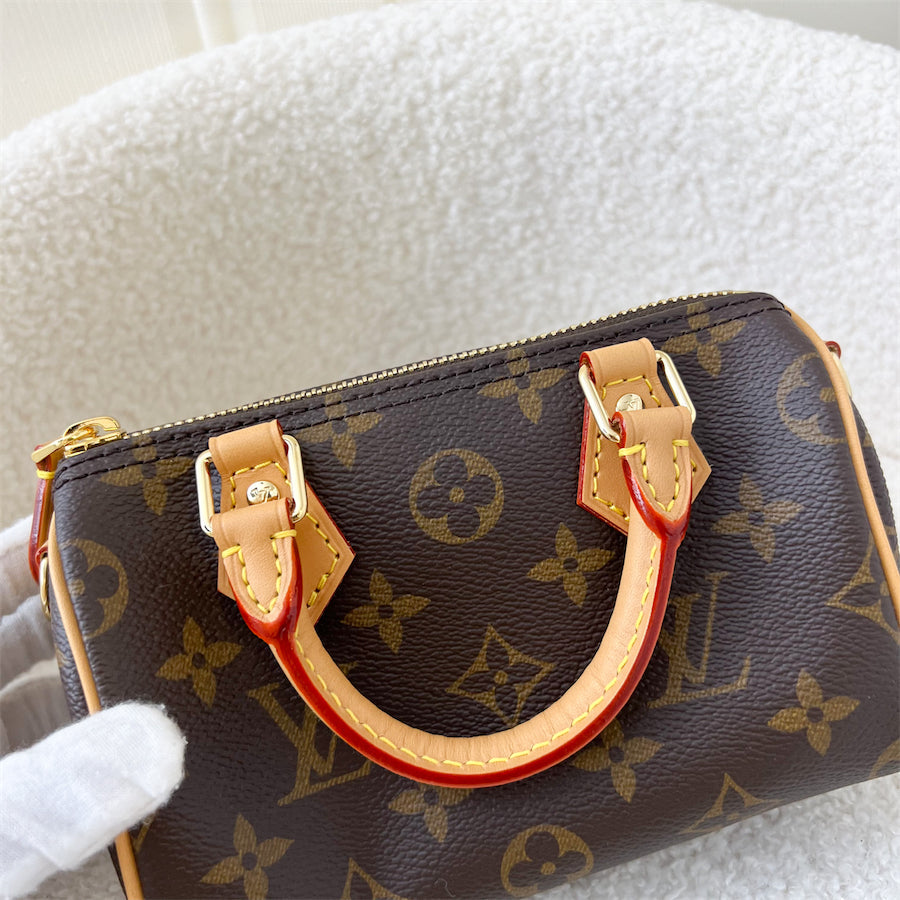 LV Nano Speedy in Monogram Canvas GHW