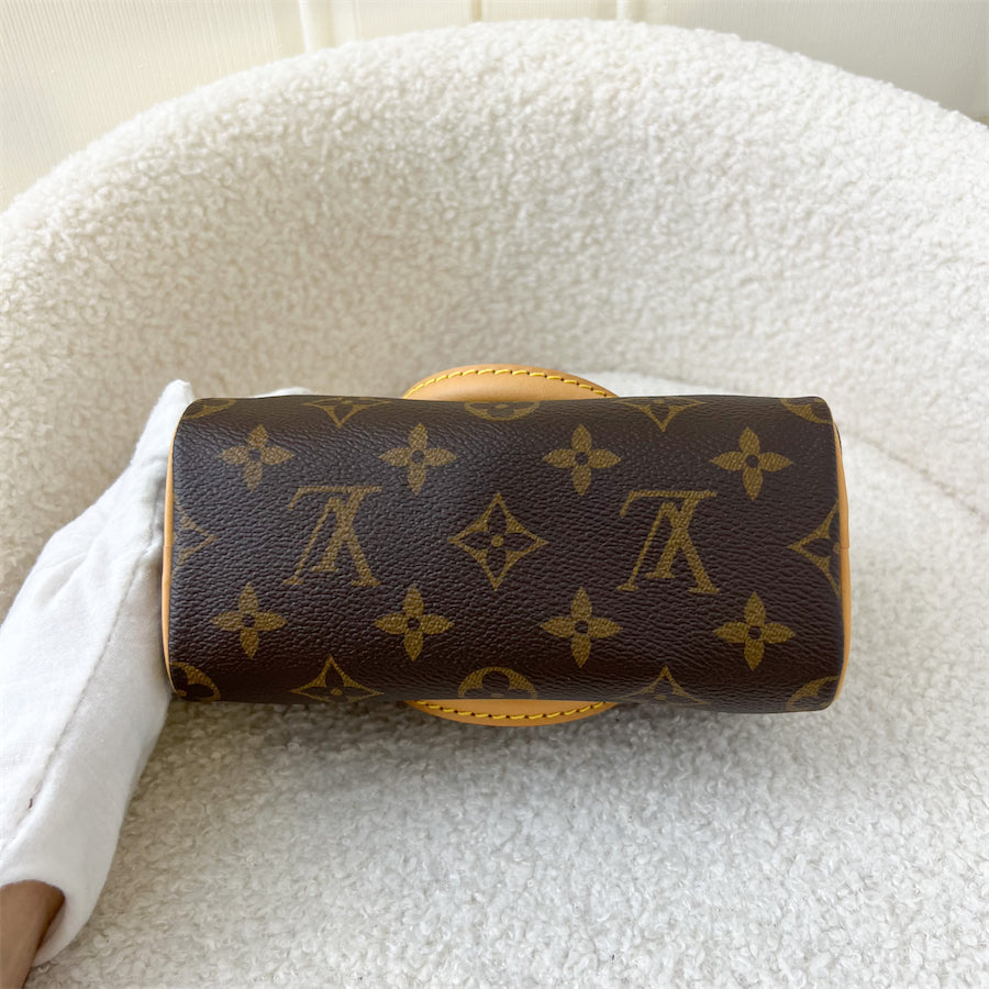 LV Nano Speedy in Monogram Canvas GHW