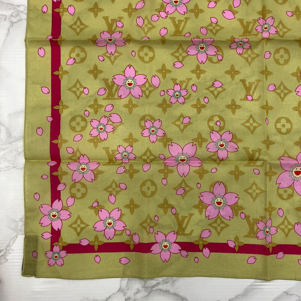 LOUIS VUITTON scarf Takashi Murakami