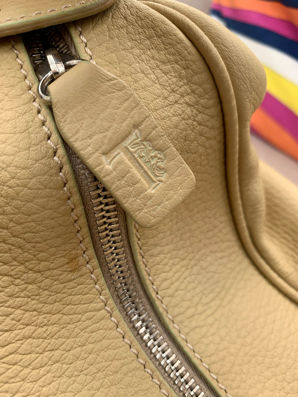 Todds Beige Leather Handbag