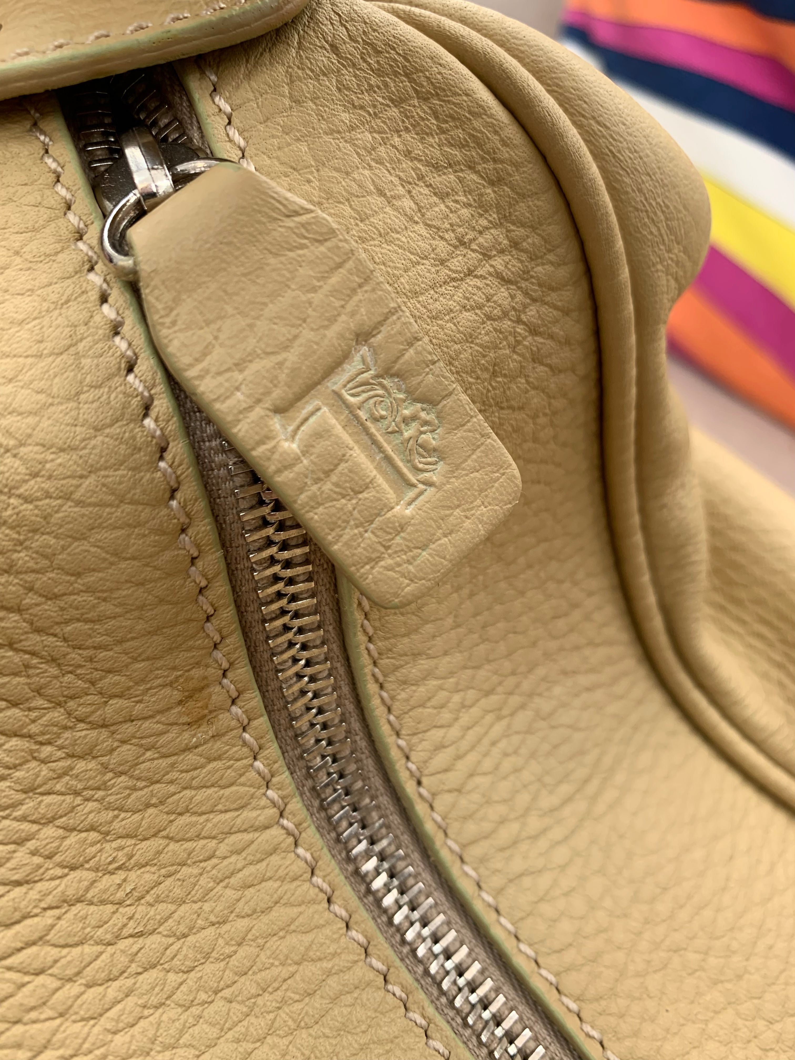 Todds Beige Leather Handbag