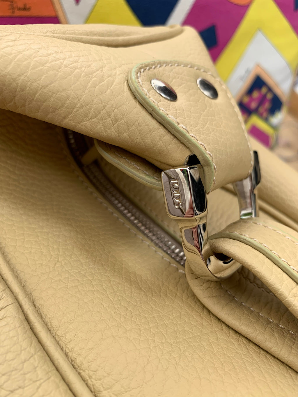 Todds Beige Leather Handbag