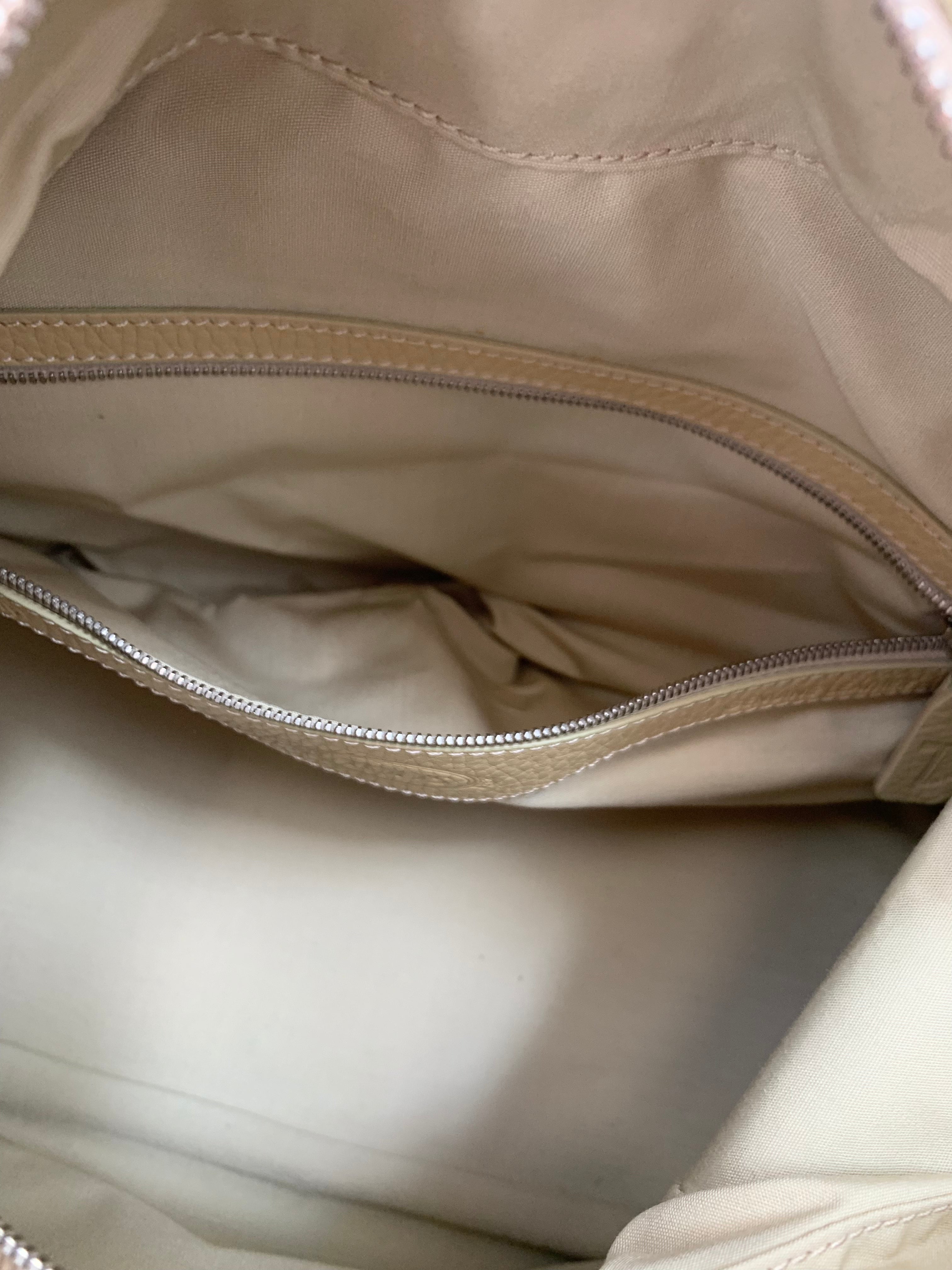 Todds Beige Leather Handbag
