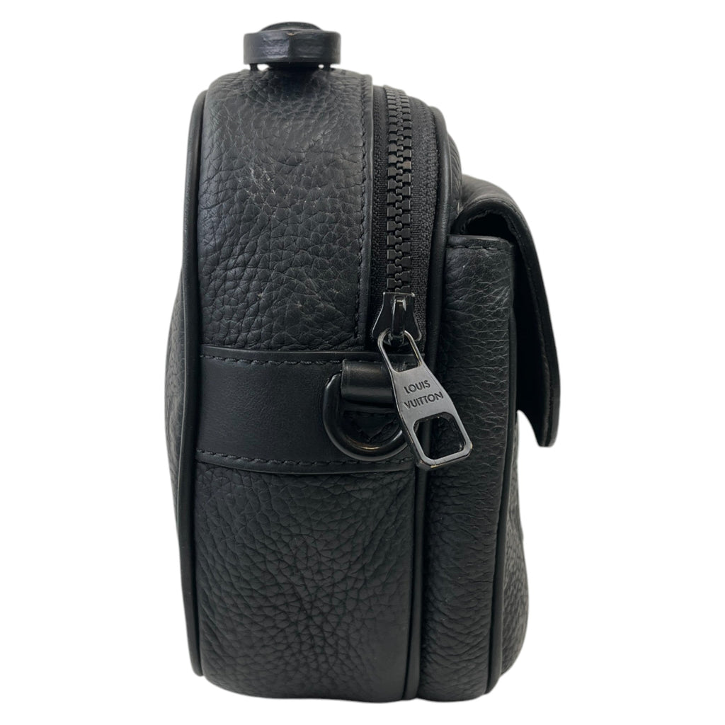 Men's S Lock Messenger Bag Black