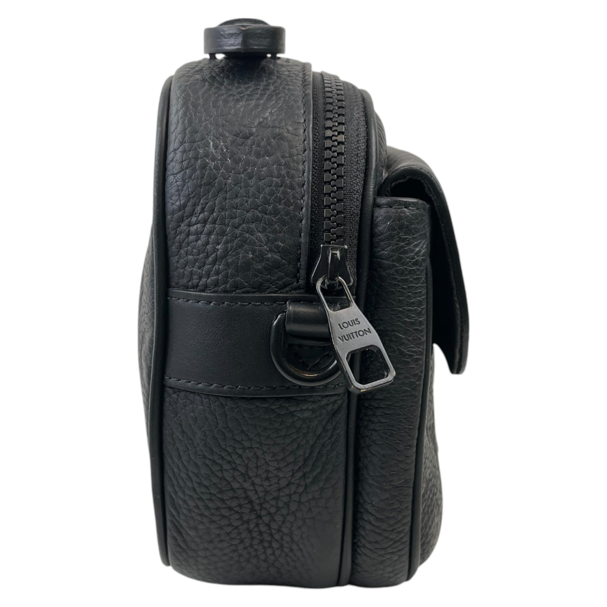 Men's S Lock Messenger Bag Black