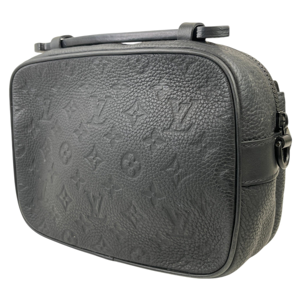 Men's S Lock Messenger Bag Black