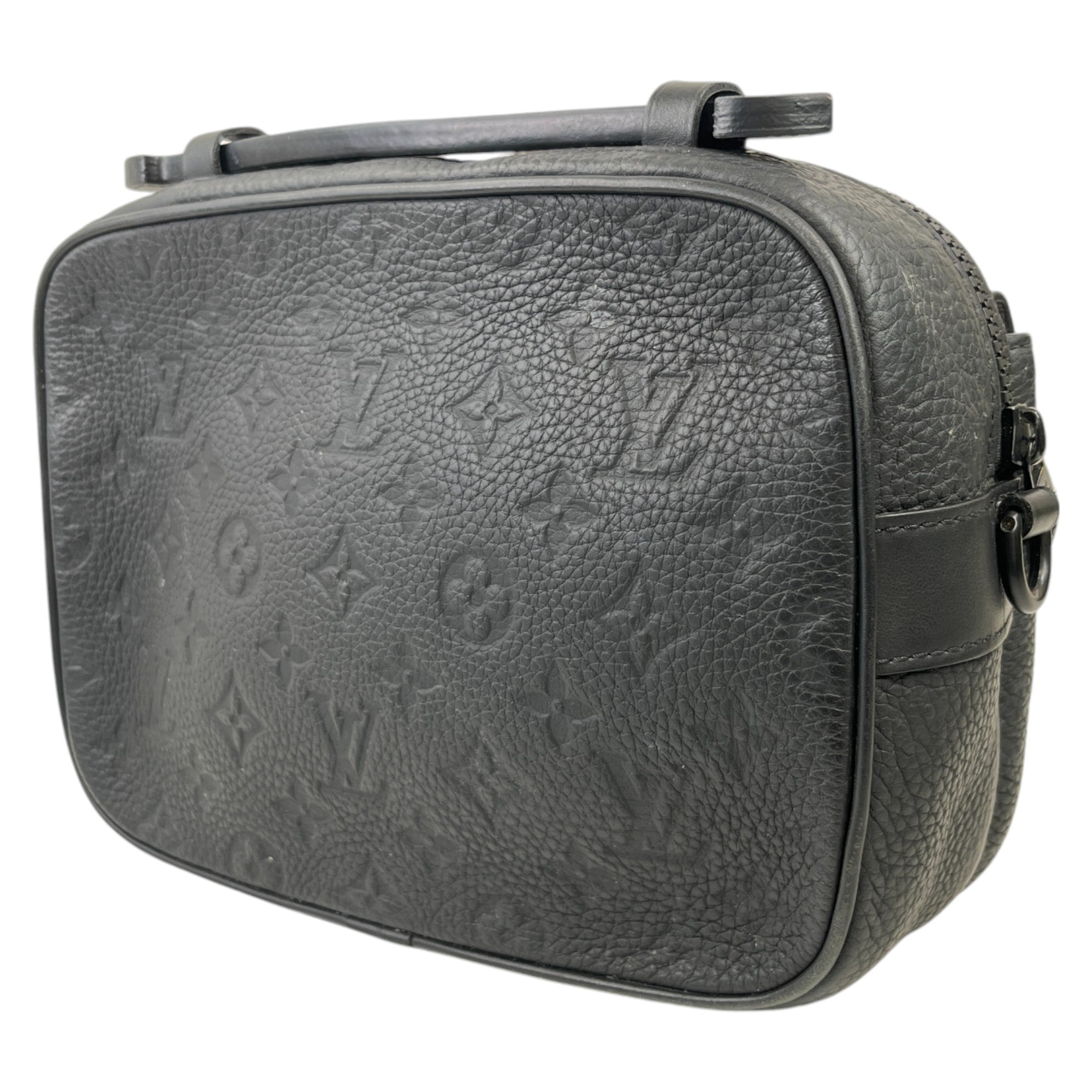 Men's S Lock Messenger Bag Black