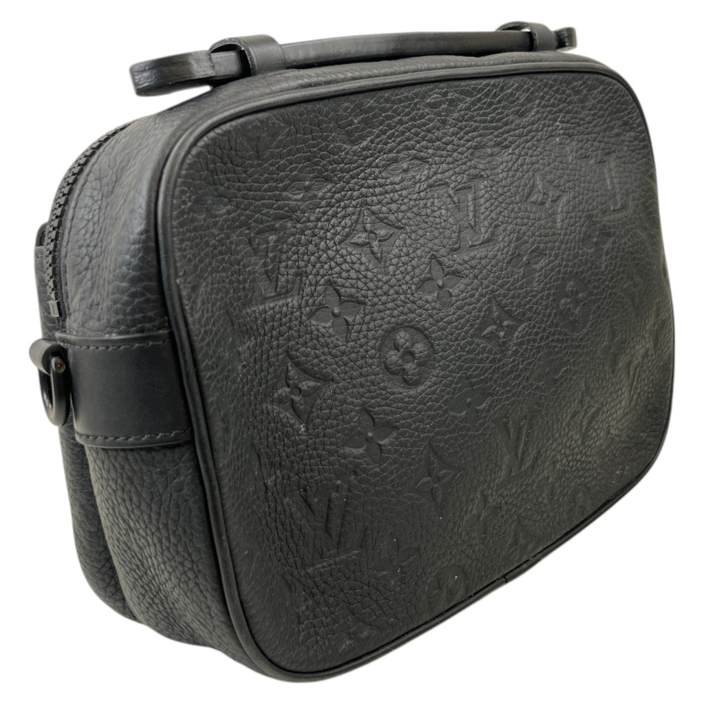 Men's S Lock Messenger Bag Black