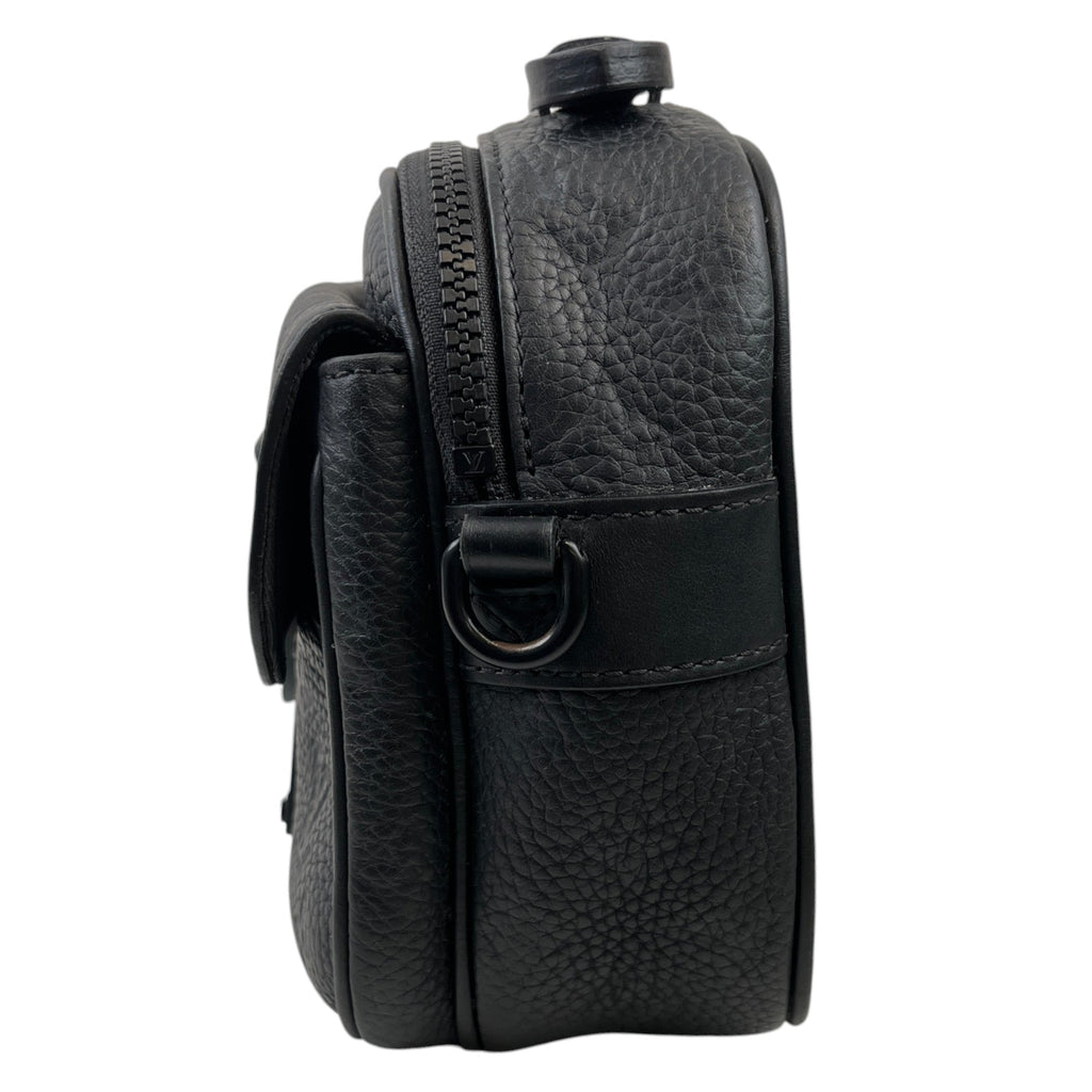Men's S Lock Messenger Bag Black