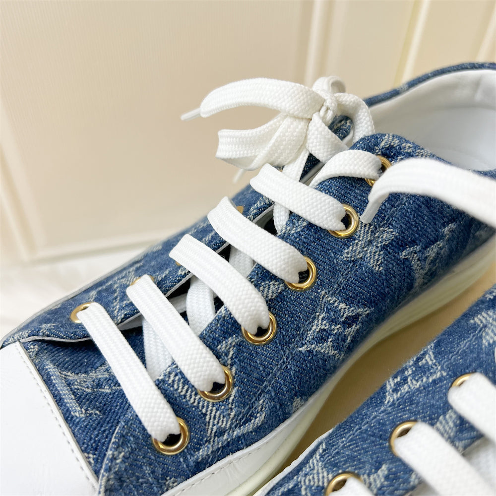 LV Denim Stellar Sneaker Sz 35.5