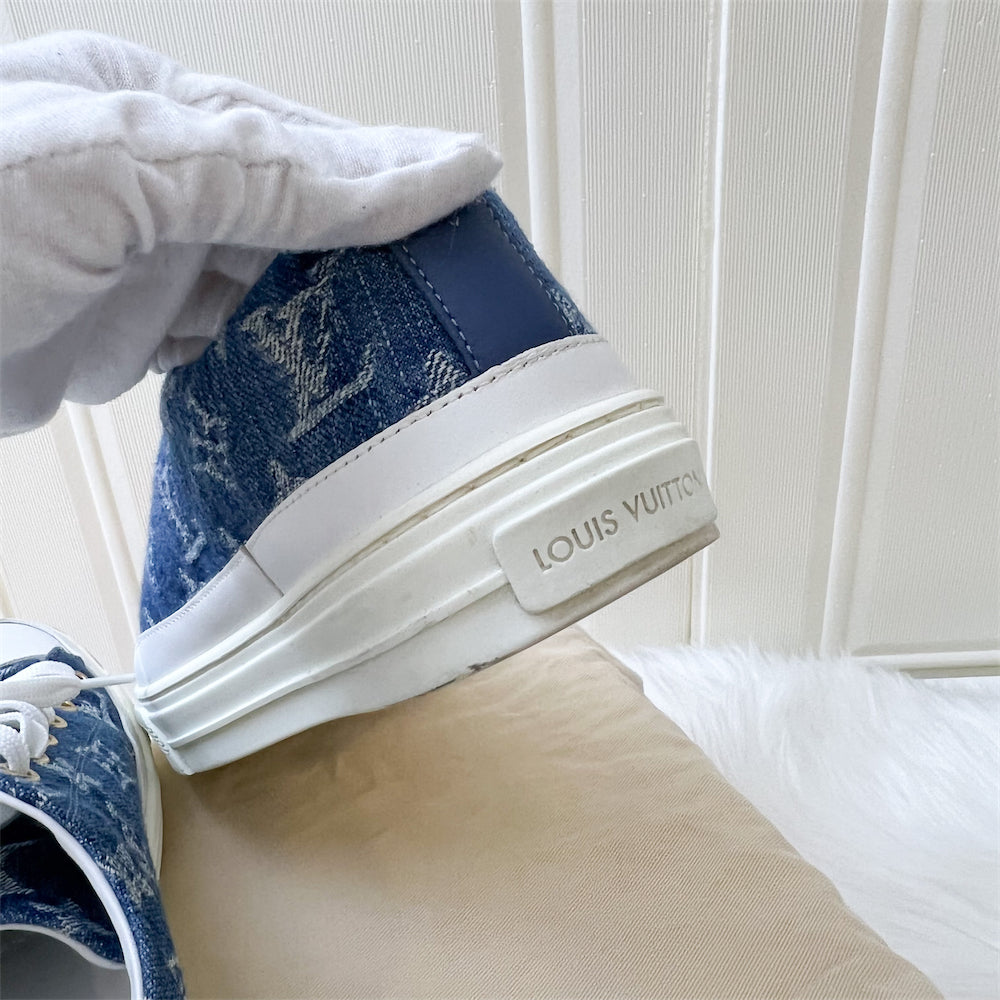LV Denim Stellar Sneaker Sz 35.5