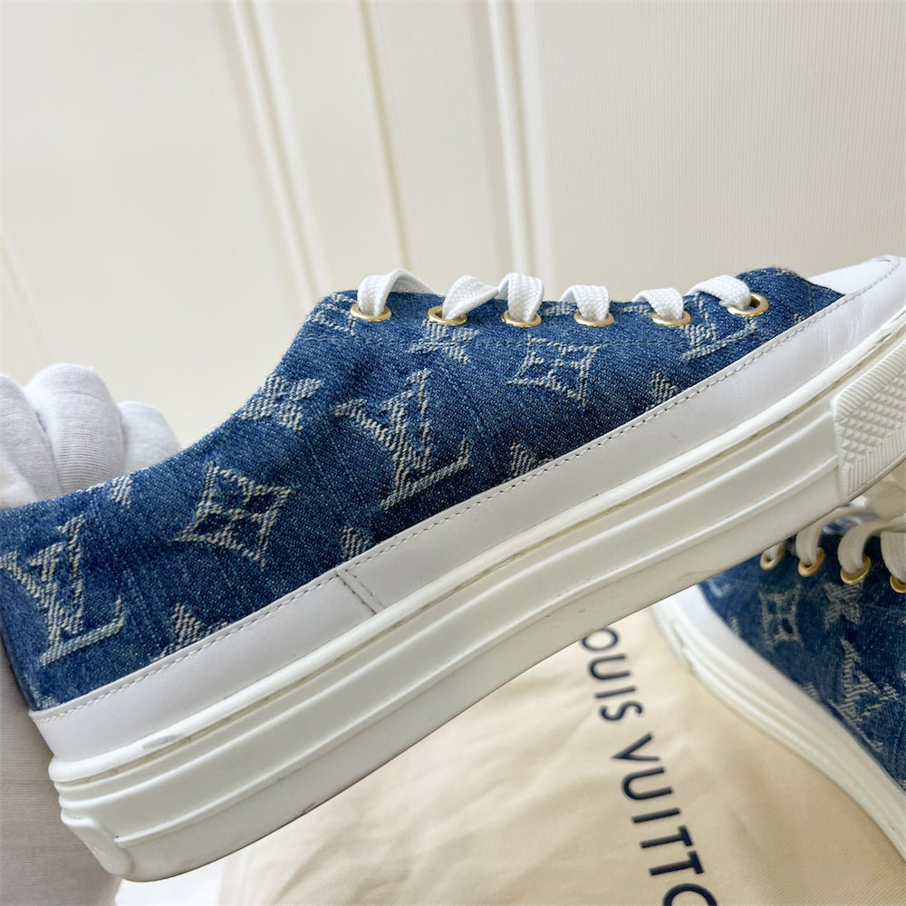 LV Denim Stellar Sneaker Sz 35.5