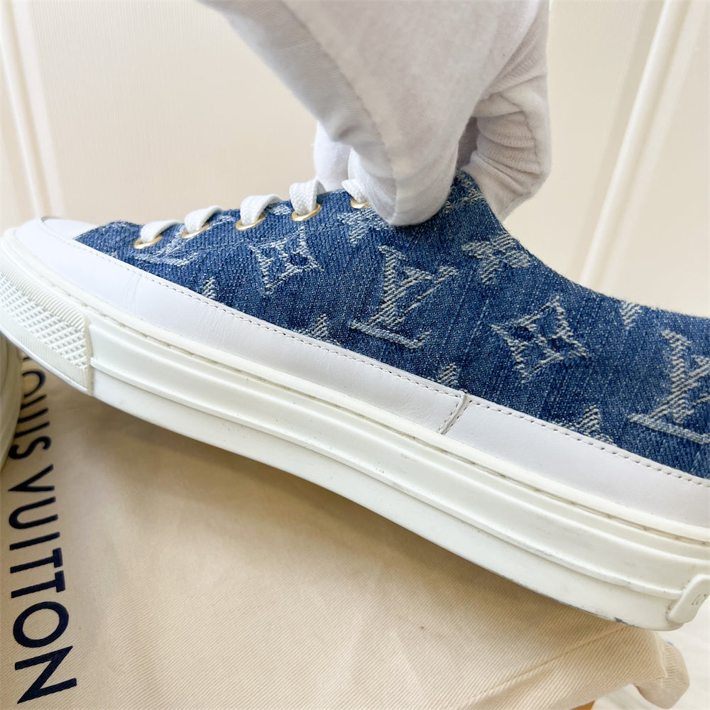 LV Denim Stellar Sneaker Sz 35.5
