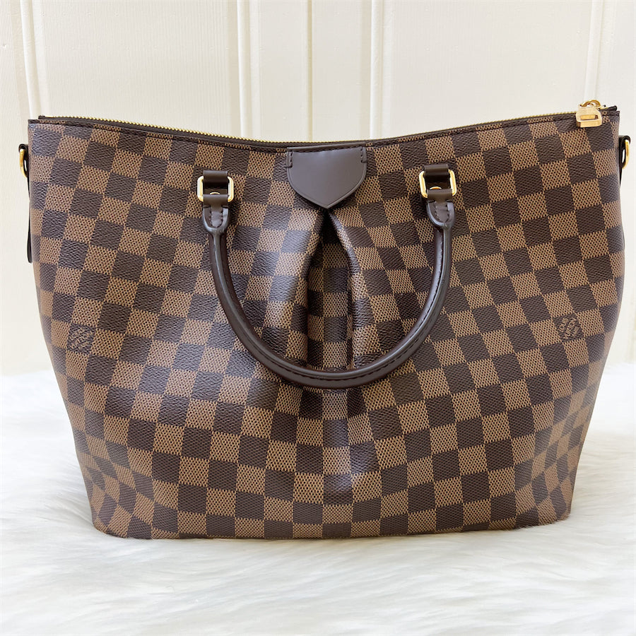 LV Siena GM Bag in Damier Ebene Canvas and GHW