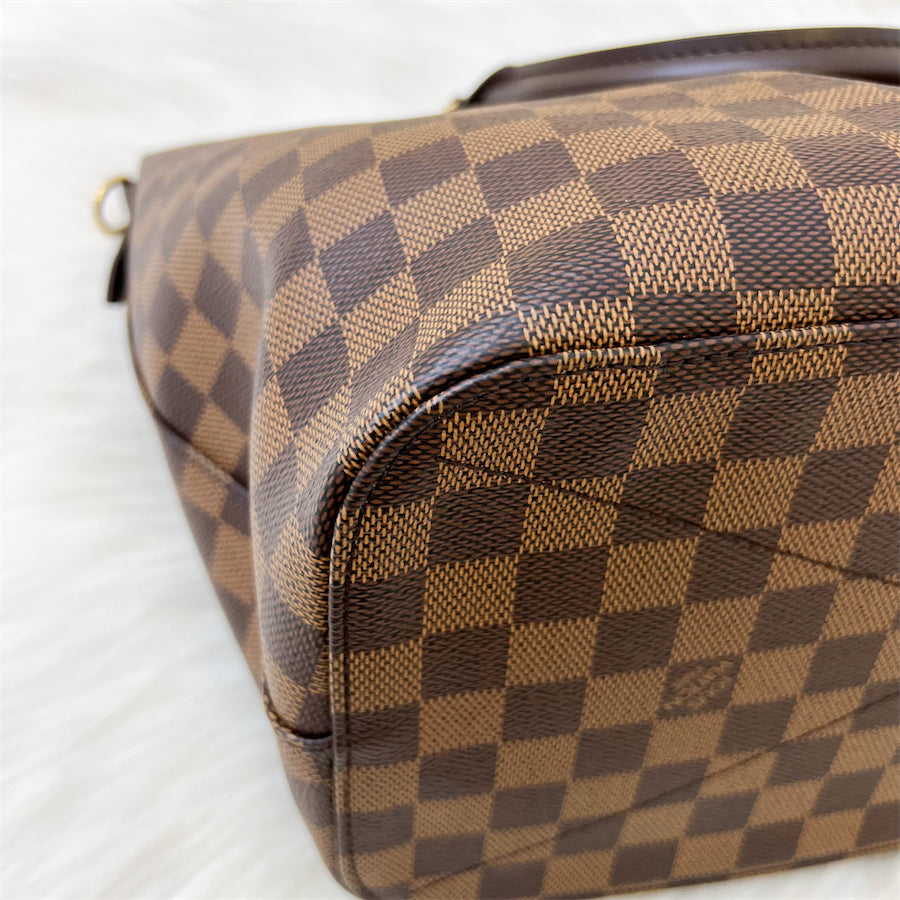 LV Siena GM Bag in Damier Ebene Canvas and GHW