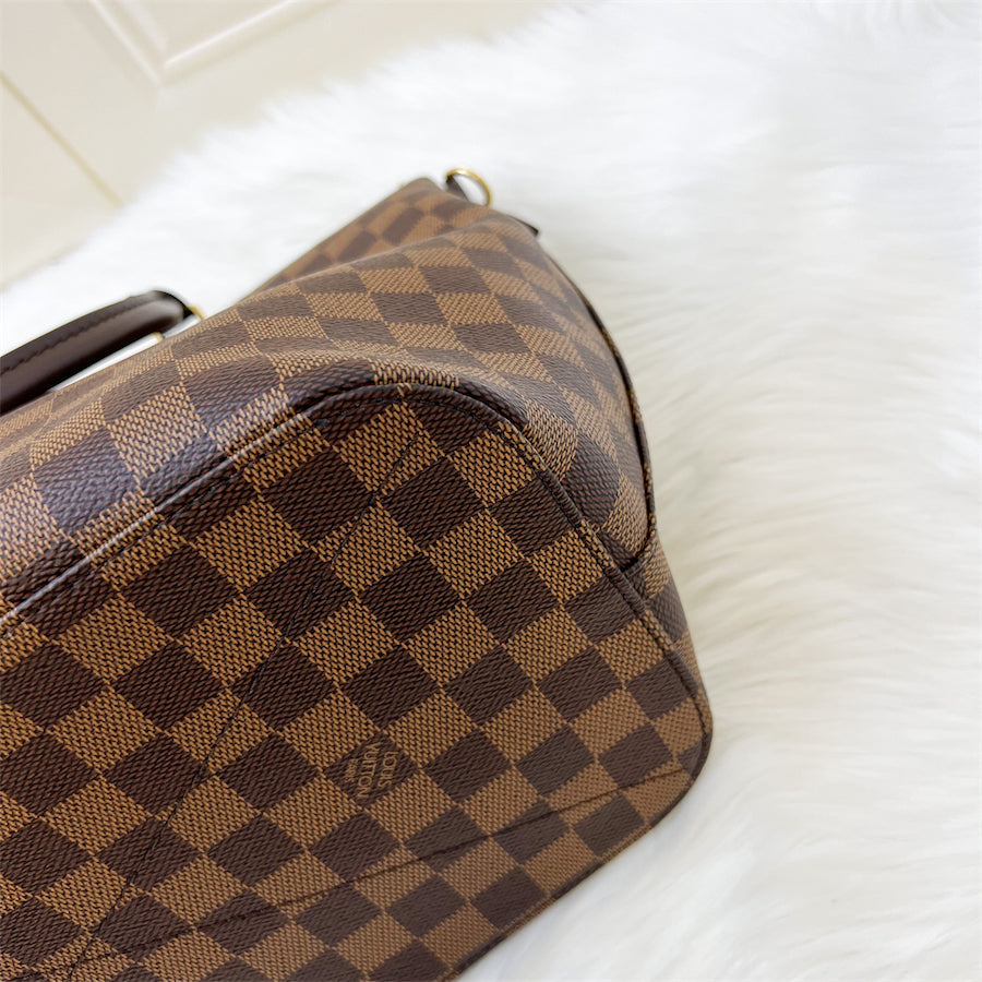 LV Siena GM Bag in Damier Ebene Canvas and GHW
