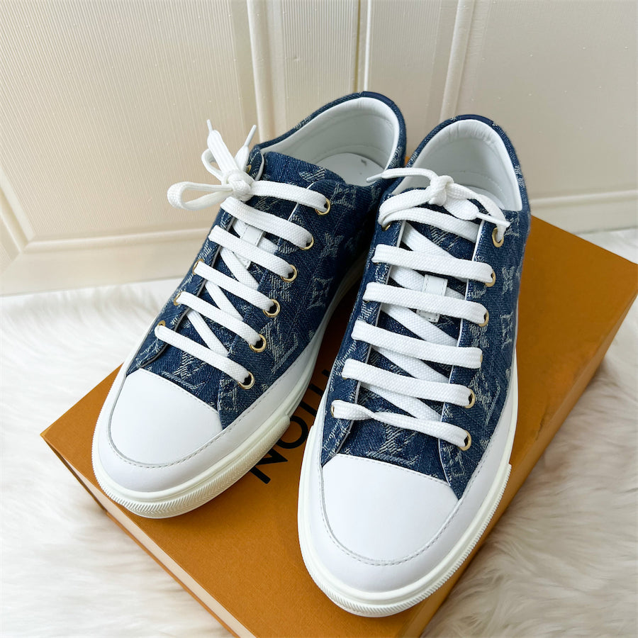 LV Stellar Sneaker in Denim size 38.5