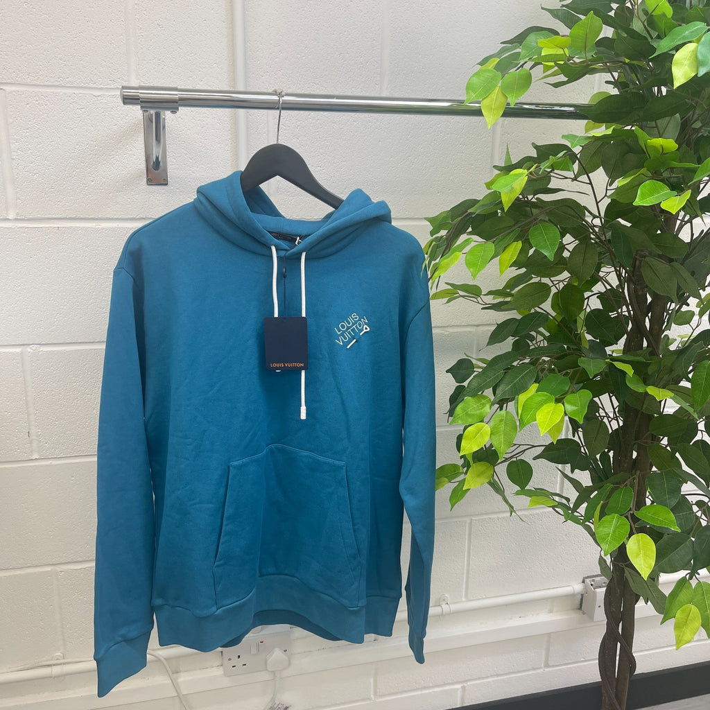 Men's Signature Hoodie Blue Size XL