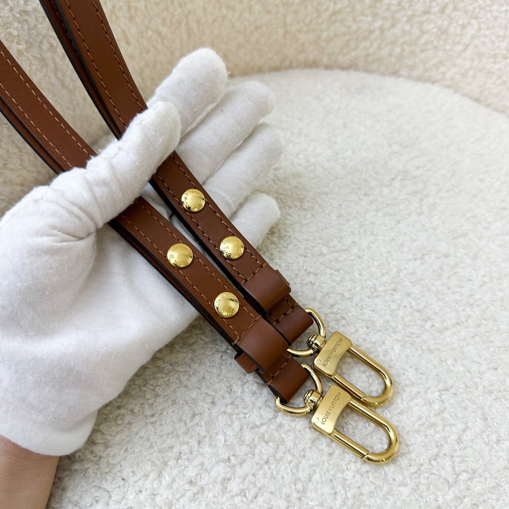 LV Neonoe MM in Monogram Canvas, Caramel Strap and GHW
