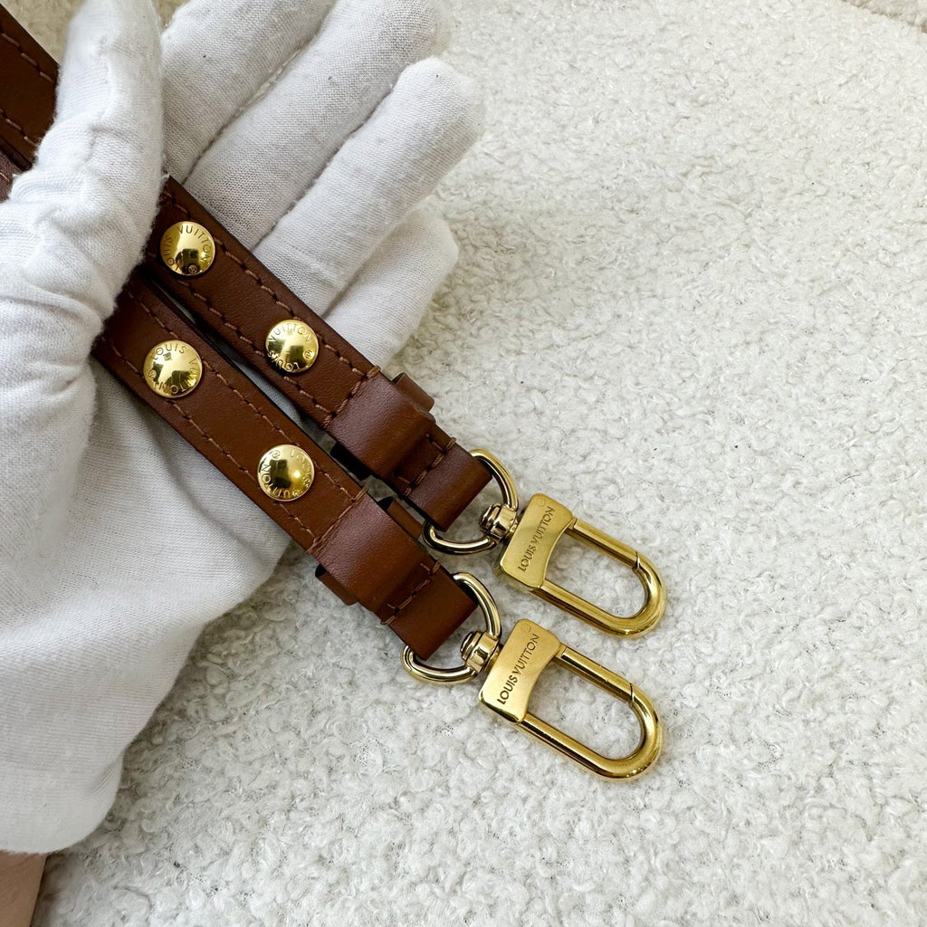 LV Neonoe MM in Monogram Canvas, Caramel Strap and GHW
