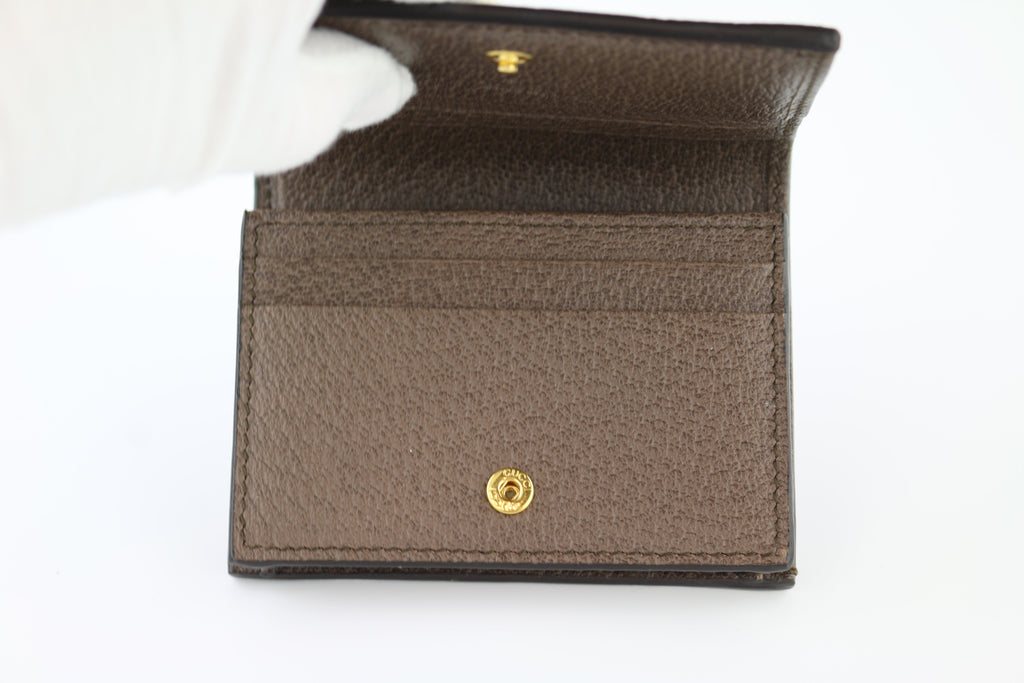 GG Ophidia Marmont Card Case Wallet