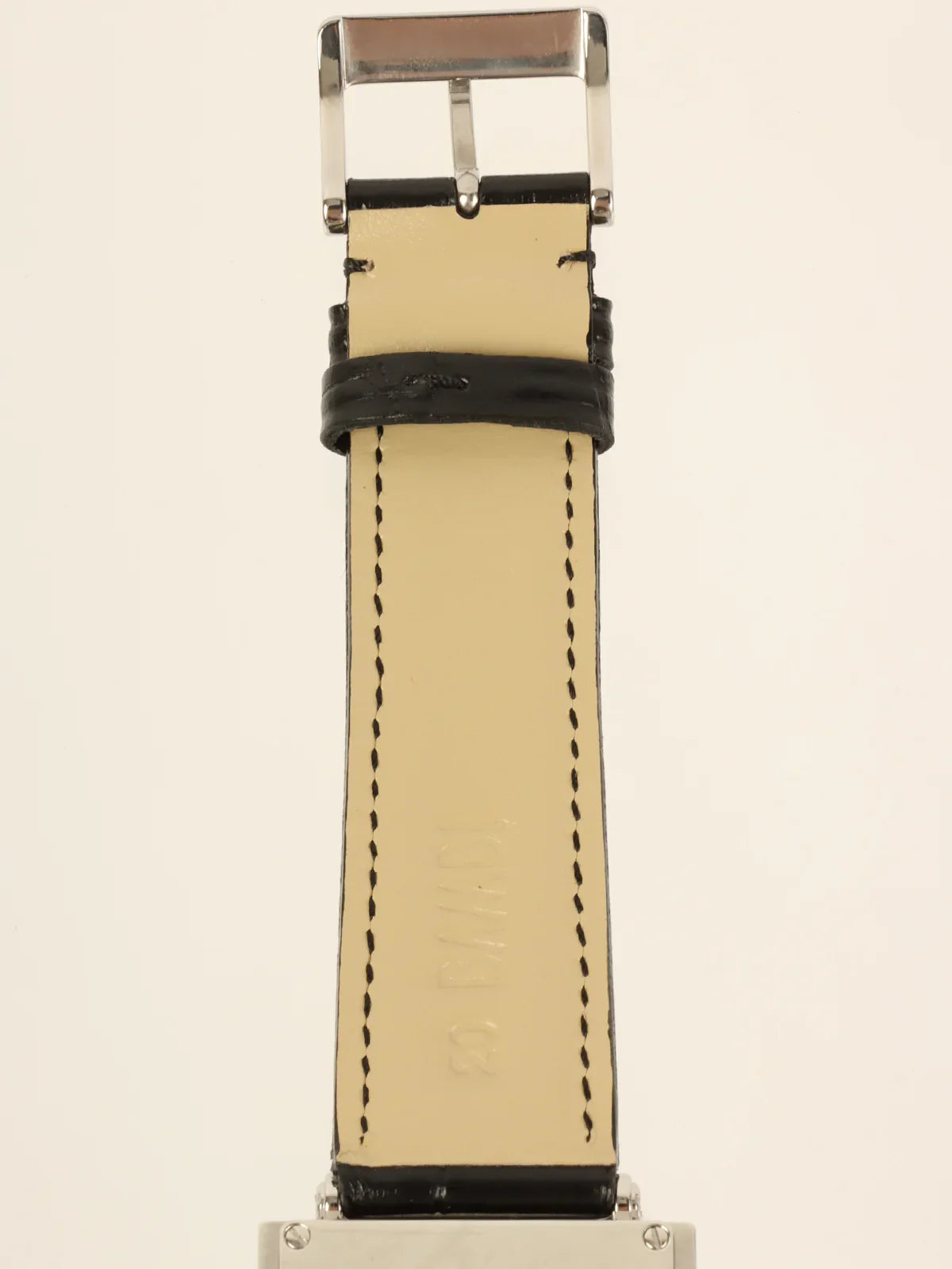 GUCCI Square Face Logo Watch Silver/Black
