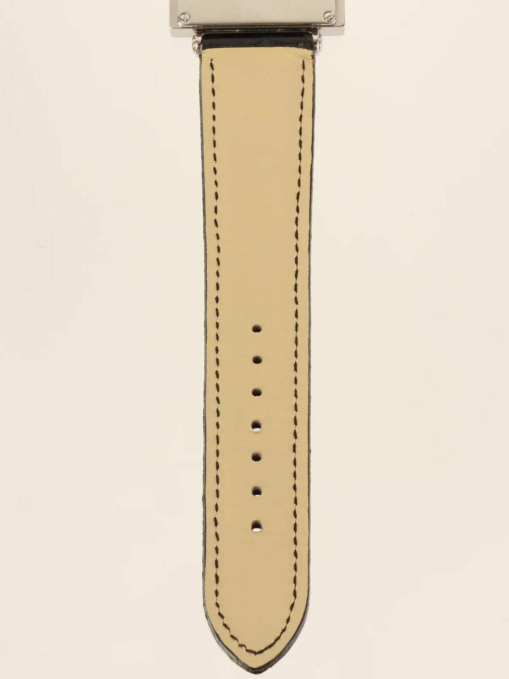 GUCCI Square Face Logo Watch Silver/Black