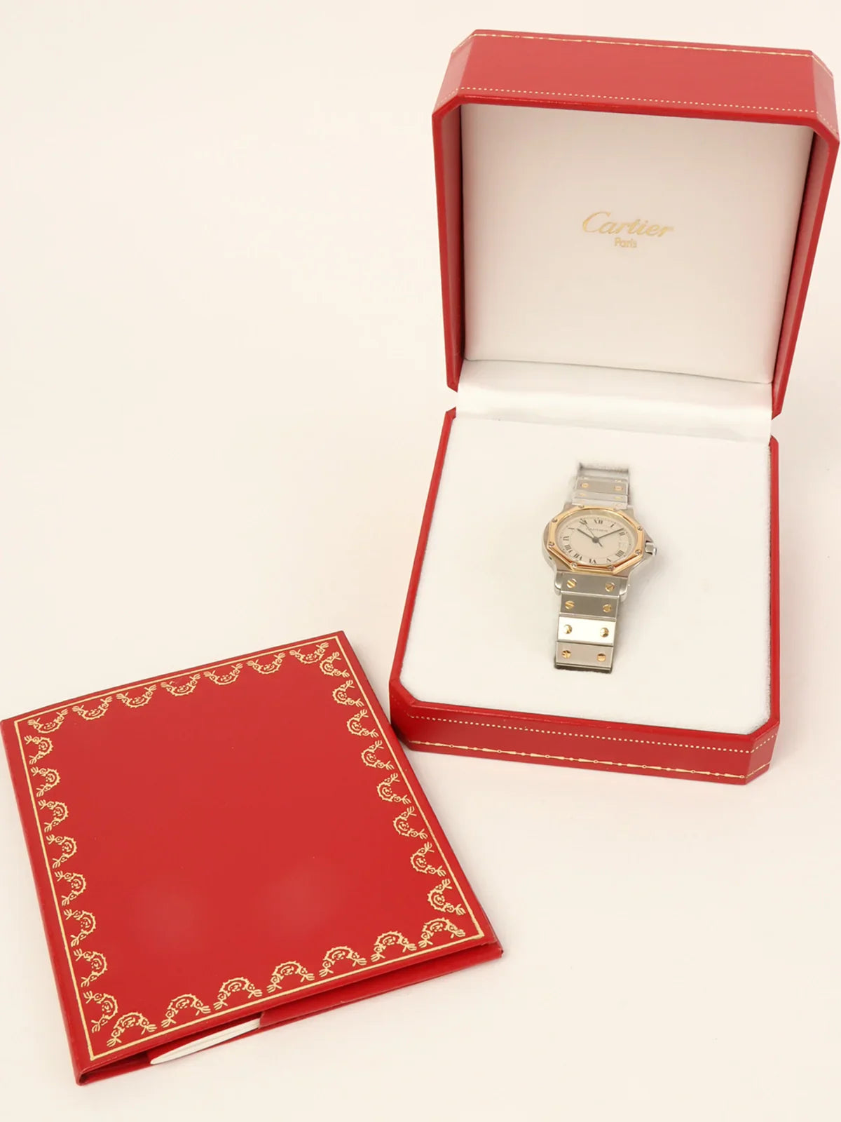 CARTIER Santos Octagon Lm Silver/Gold