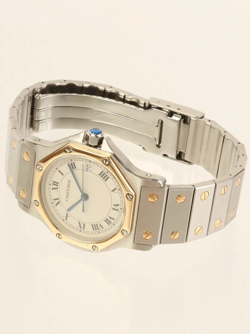 CARTIER Santos Octagon Lm Silver/Gold