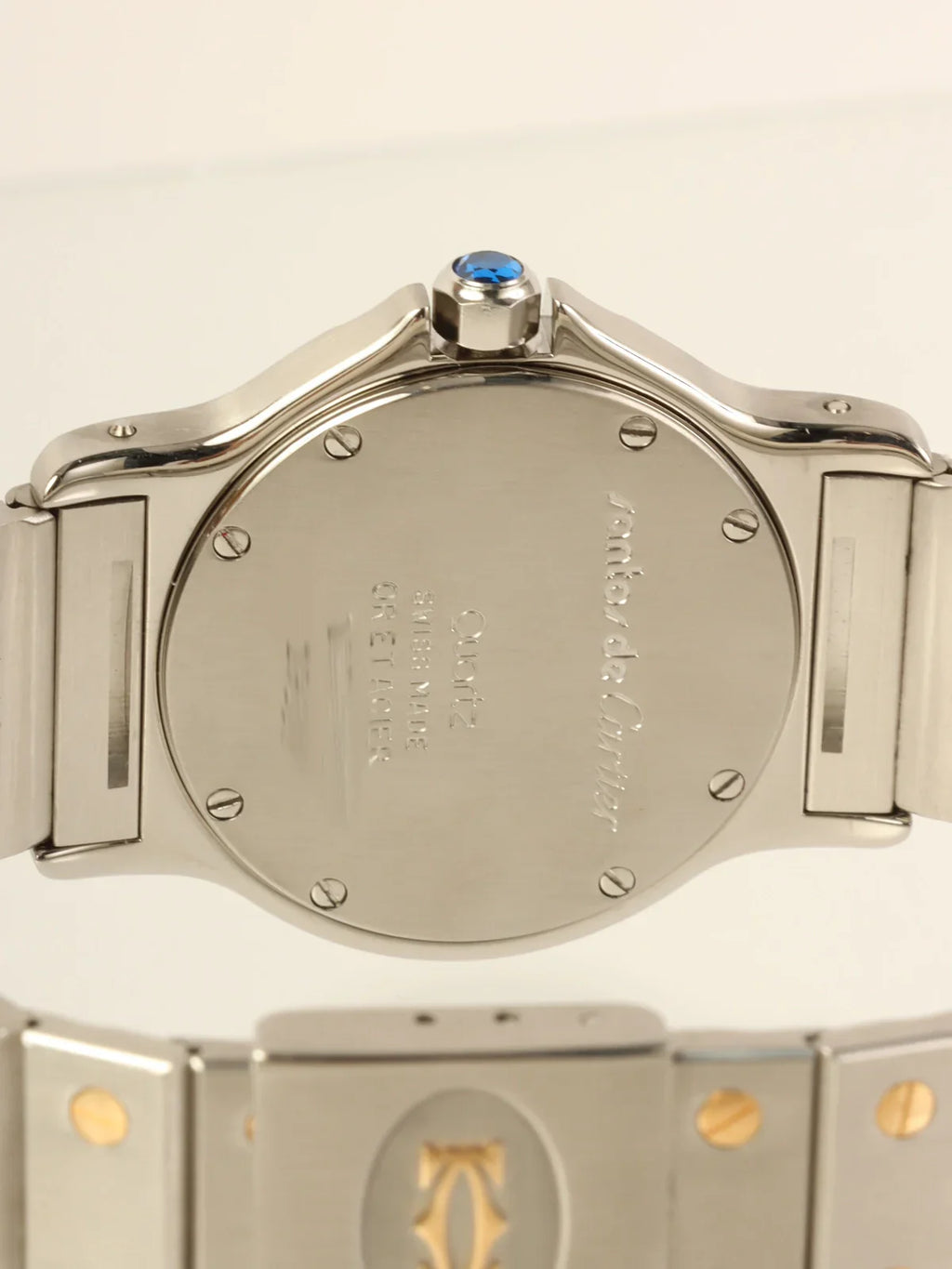 CARTIER Santos Octagon Lm Silver/Gold